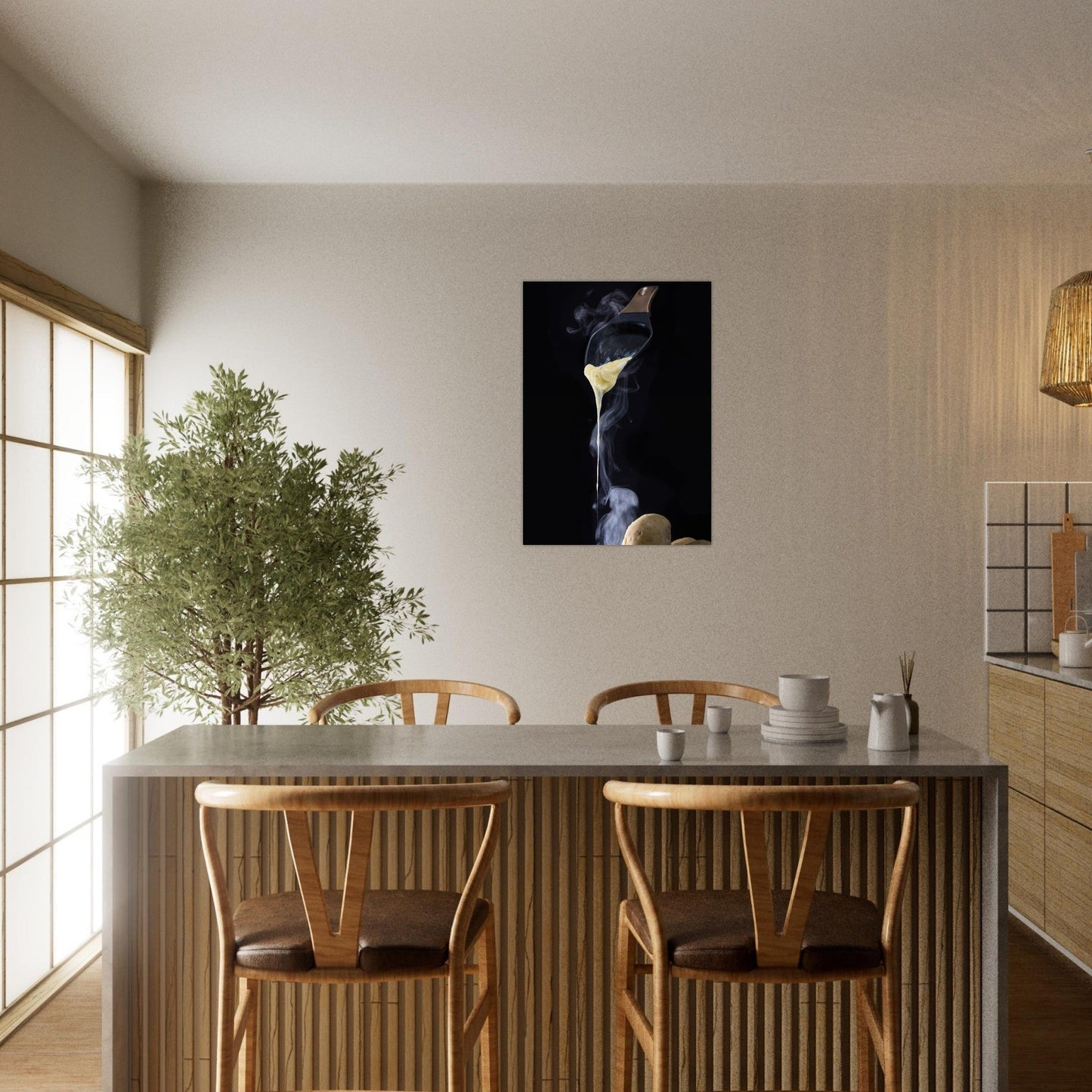 Poster Artistique de la Raclette qui coule - La Gourmandise en Fusion - 23bb8428 - d975 - 4dd7 - 8f3c - 69ac175fdccc - LAM du Jura