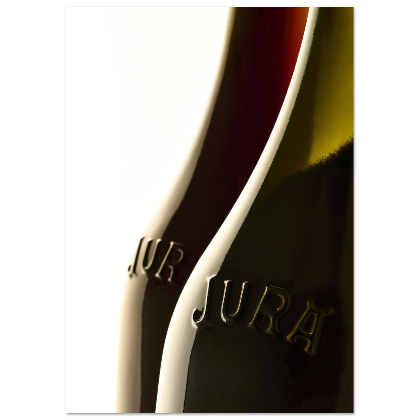 Poster Artistique de Silhouettes de Deux Bouteilles de Vin du Jura - 7f7602e5 - 232d - 4bb1 - bfc1 - 9172b167f902 - LAM du Jura