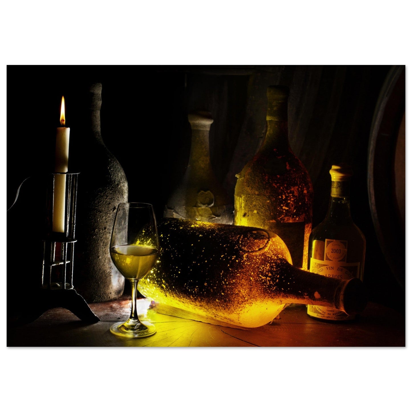 Poster Artistique des Bouteilles de Vin Jaune - Rétro Vinicole - 32b06870 - c532 - 4ff2 - 8a57 - f6d02dfe6697 - LAM du Jura