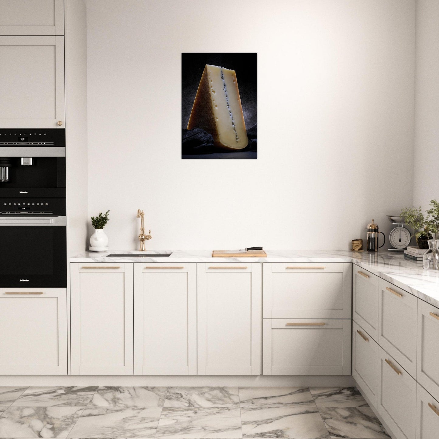 Poster Artistique du Morbier au Décor de Charbon - L'Art du Fromage Contrasté - d8d0e37a - 43e4 - 44fa - 9d8e - b045f1ed3d2d - LAM du Jura