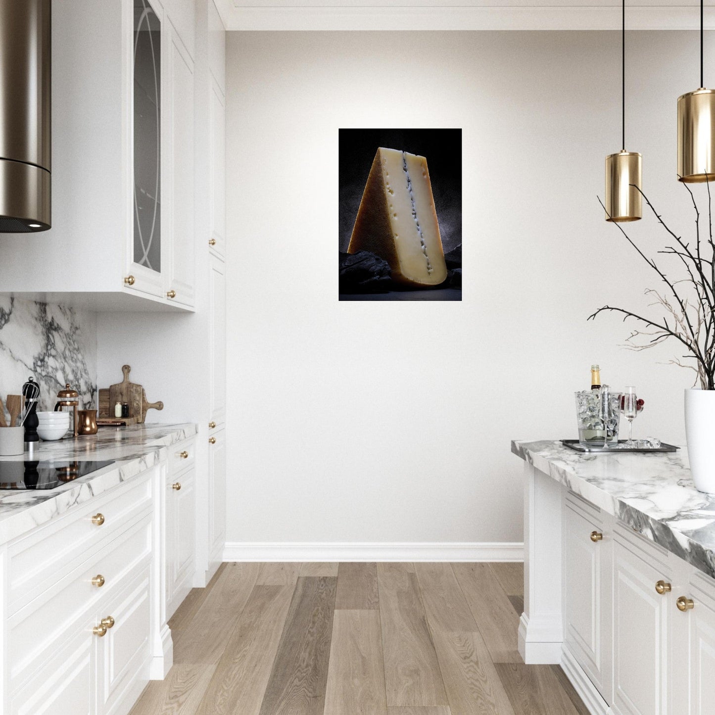 Poster Artistique du Morbier au Décor de Charbon - L'Art du Fromage Contrasté - d8d0e37a - 43e4 - 44fa - 9d8e - b045f1ed3d2d - LAM du Jura