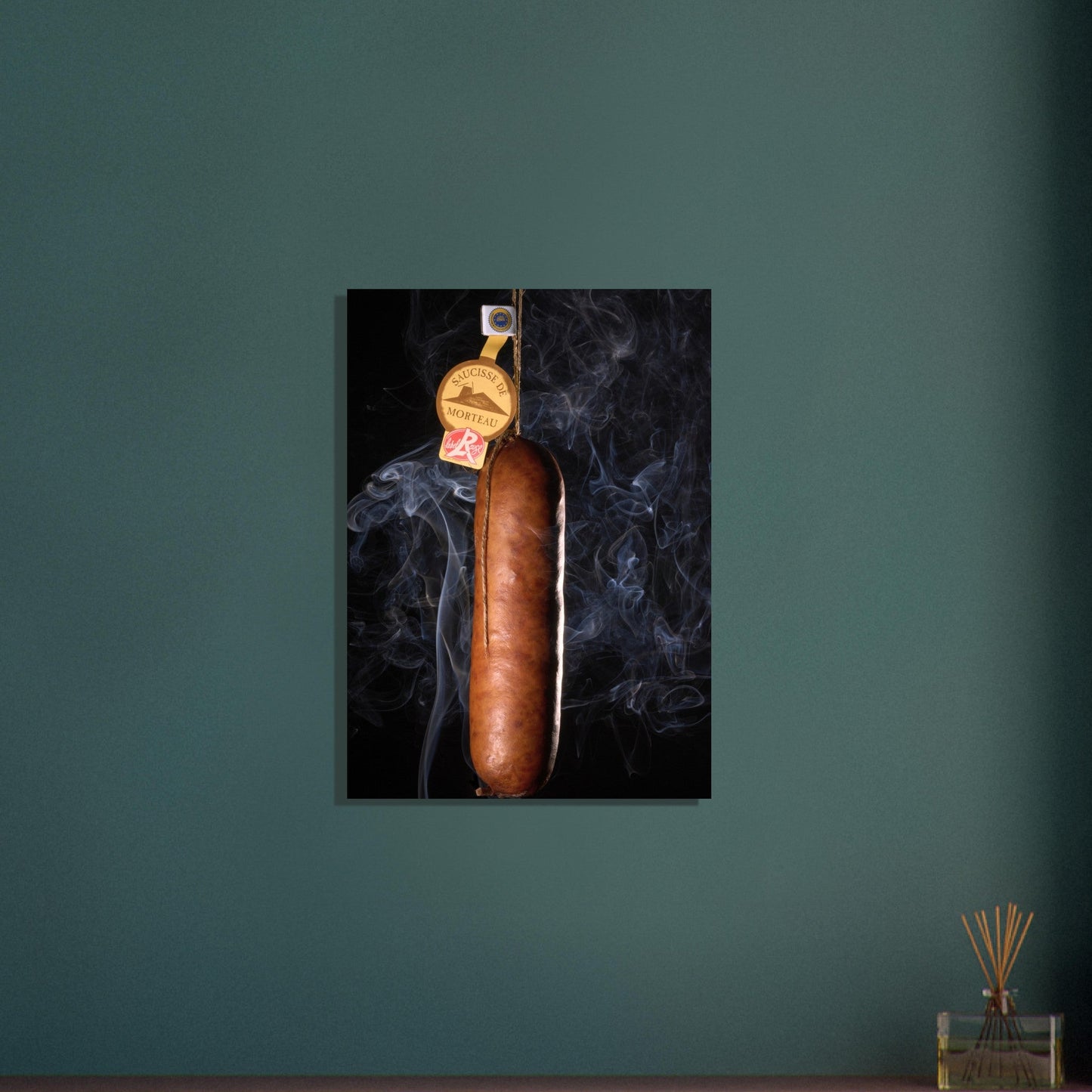 Poster Artistique Saucisse de Morteau - Tradition Fumée - 1f6f614a - f890 - 4582 - b180 - 116f961edb68 - LAM du Jura
