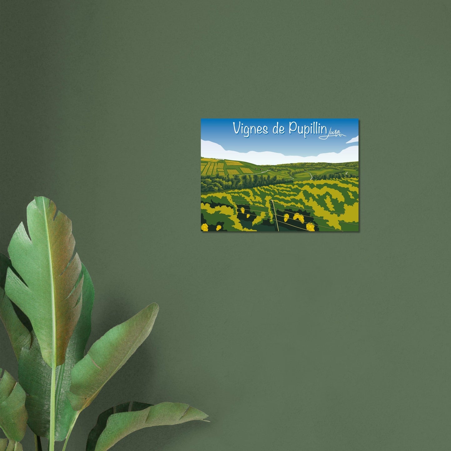 Poster Vintage Haut de Gamme - Vignes de Pupillin, Jura - 370a9e98 - c84d - 459d - 9f5f - ac671e0d9d58 - LAM du Jura