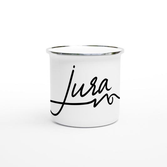 Mug avec écriture "Jura" en émail blanc - 164783b8 - 31bd - 4638 - 86b2 - fd3b3b99f085 - LAM du Jura