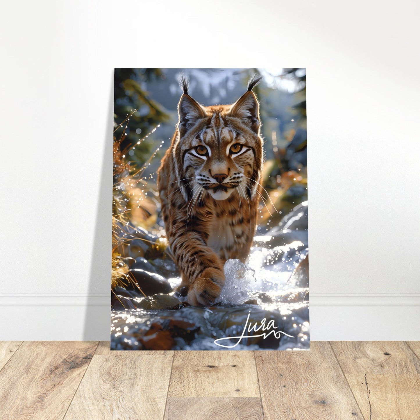 Poster Artistique Lynx dans les Monts du Jura - Sérénité Sauvage - 3b70277f - a30d - 49fd - a77e - 6d705b3e27f9 - LAM du Jura