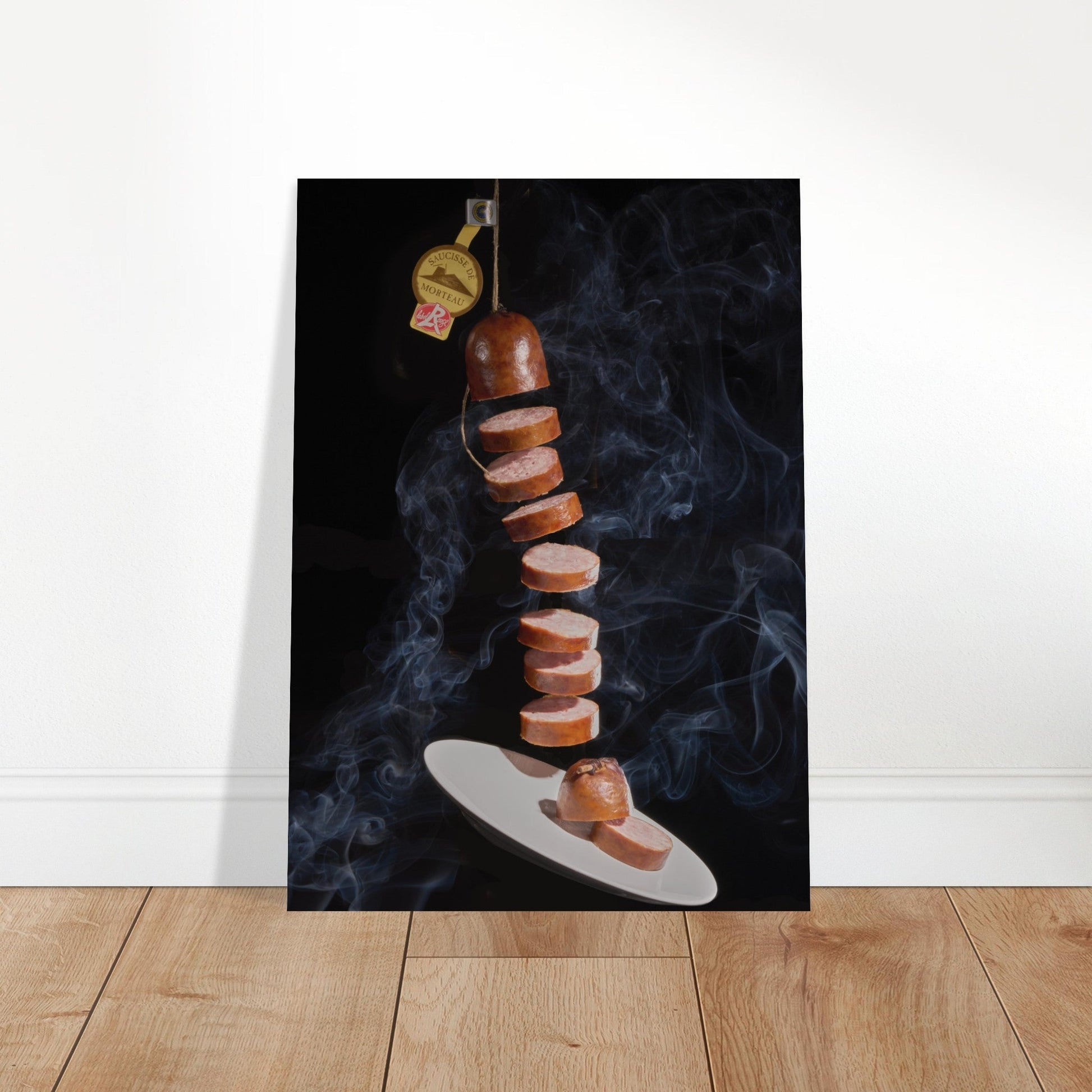 Poster Artistique Saucisse de Morteau tranchée - Envolée Gourmande - affada6b - f75c - 499e - bd72 - 8b930cc81014 - LAM du Jura