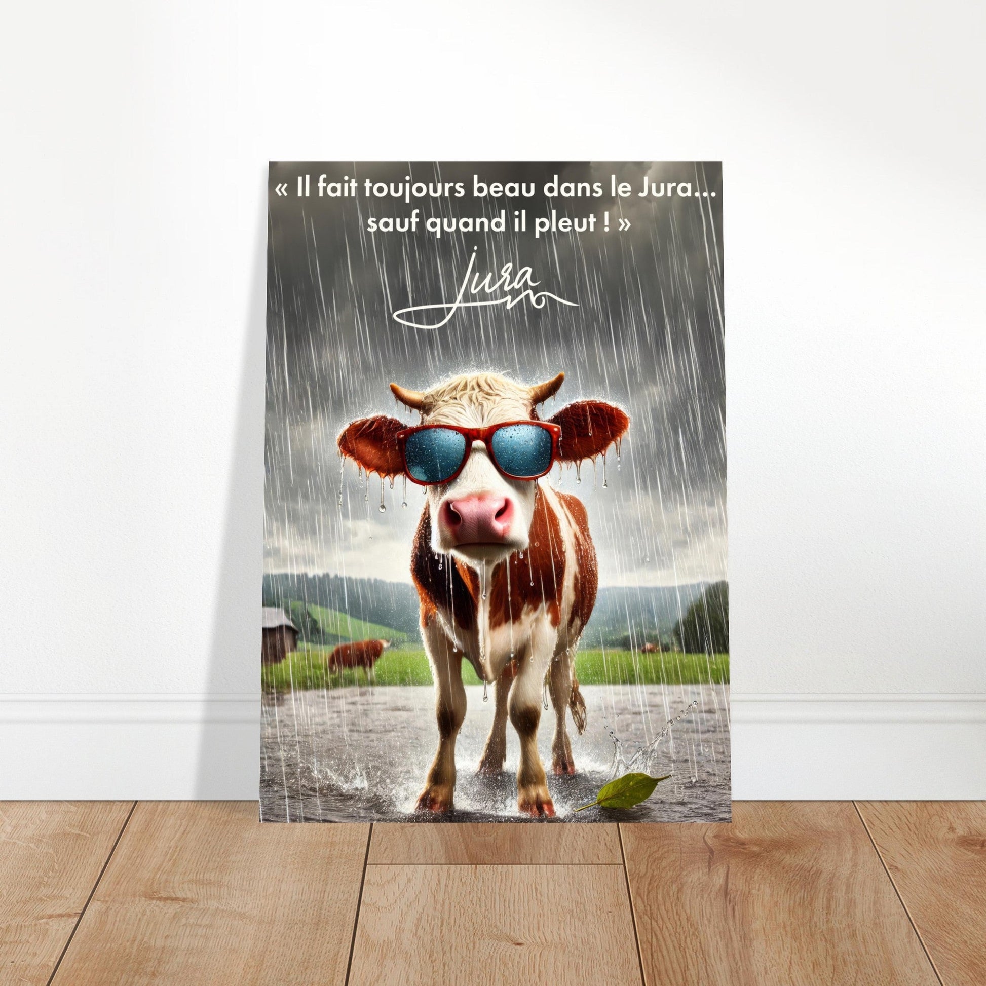 Poster Caricatural Vache sous la Pluie - Humour Rustique - 7afd7579 - 6592 - 40ec - 8cf8 - 3f12e4955d34 - LAM du Jura