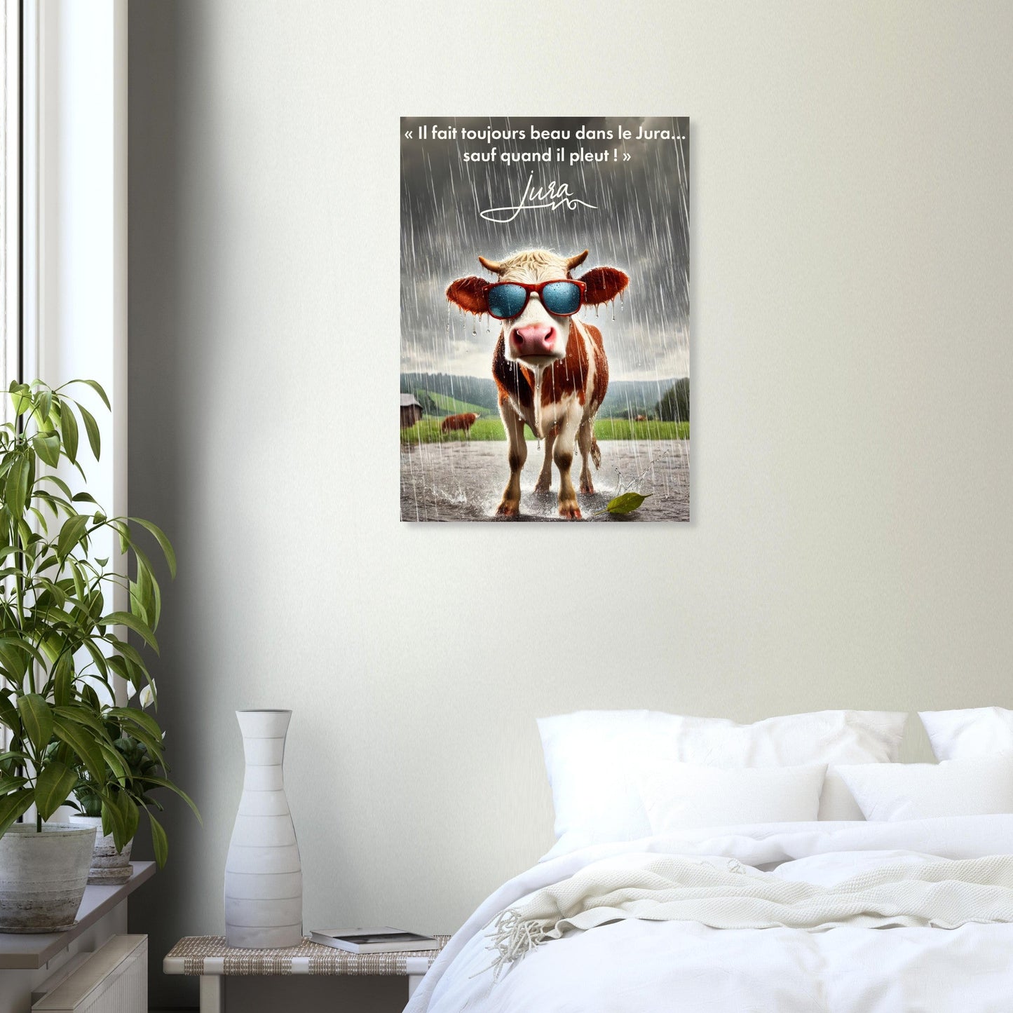 Poster Caricatural Vache sous la Pluie - Humour Rustique - 7afd7579 - 6592 - 40ec - 8cf8 - 3f12e4955d34 - LAM du Jura