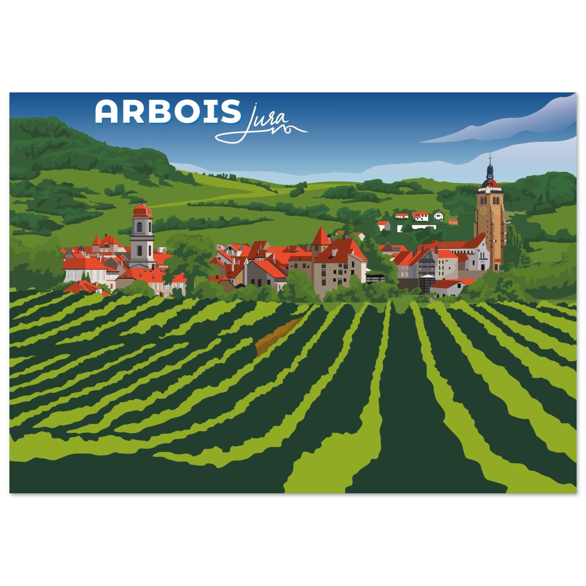 Poster Vintage d'Arbois, Jura - Qualité Haute de Gamme - 7bdd486a - cd66 - 4d60 - b923 - 0703abb00957 - LAM du Jura