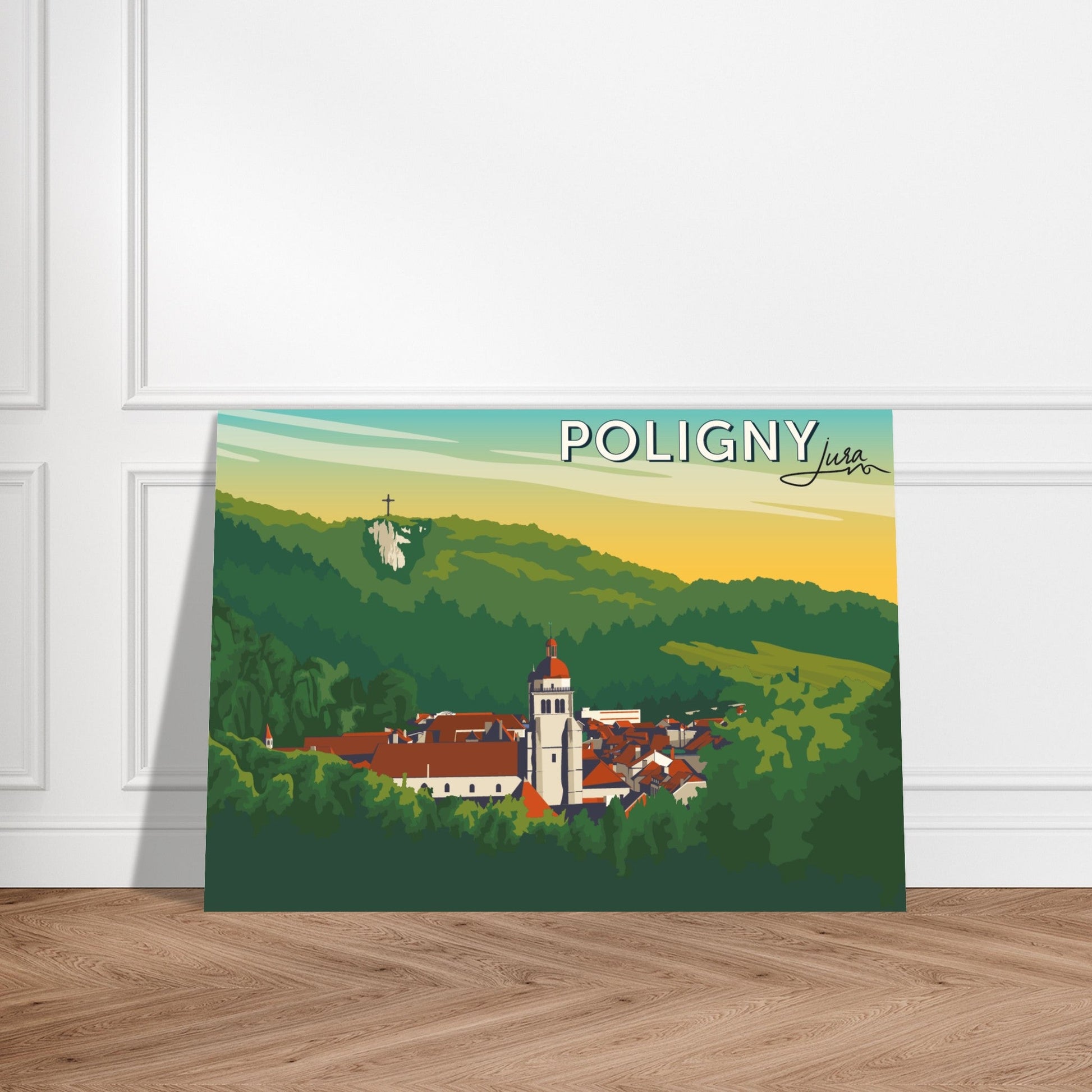 Poster Vintage de Poligny, Jura - Qualité Haute de Gamme - 5a39568e - 638c - 4dcc - a972 - 90150b6fa519 - LAM du Jura