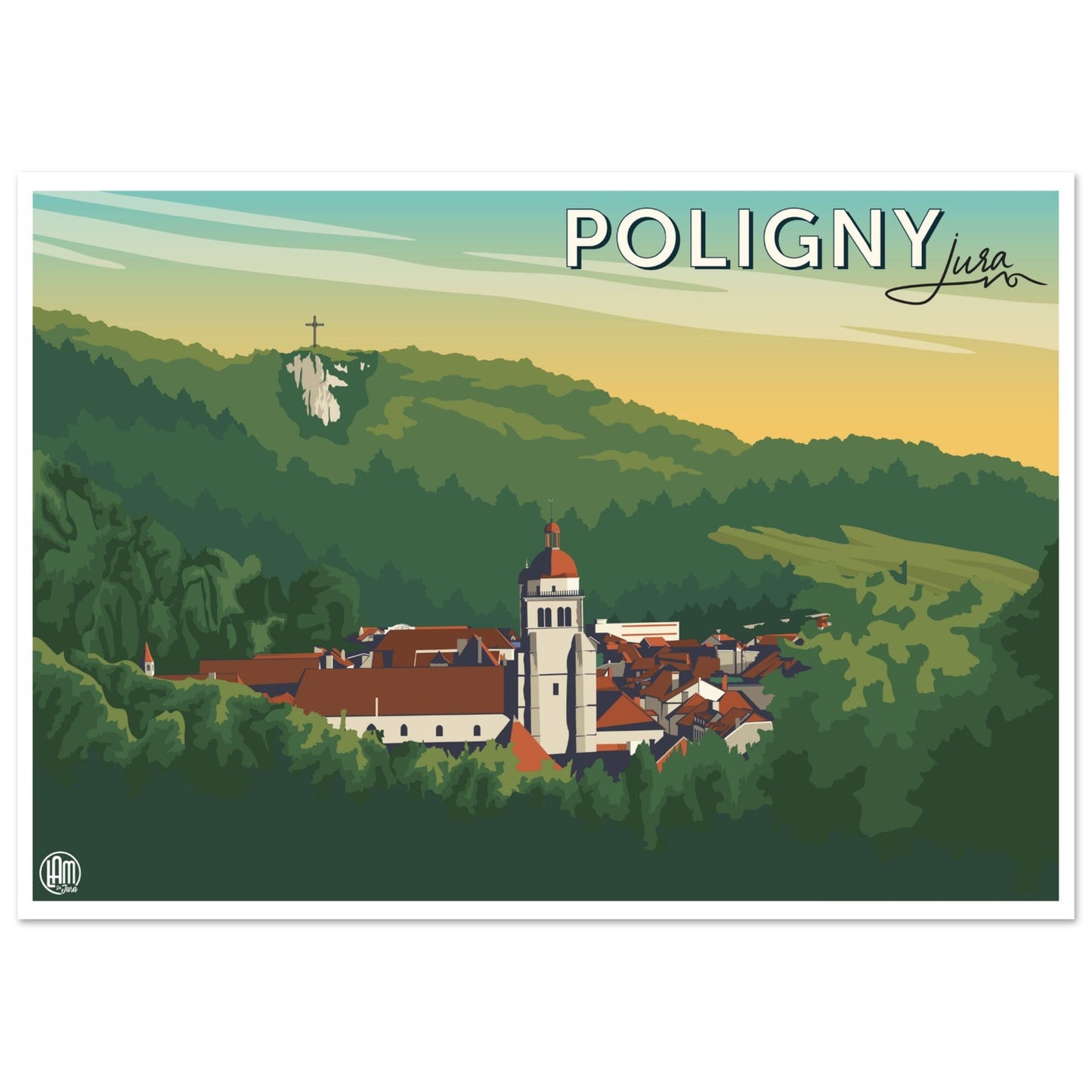 Poster Vintage de Poligny, Jura - Qualité Haute de Gamme - 10b01932 - adcc - 4a92 - b1e4 - 69dbc58bc69f - LAM du Jura