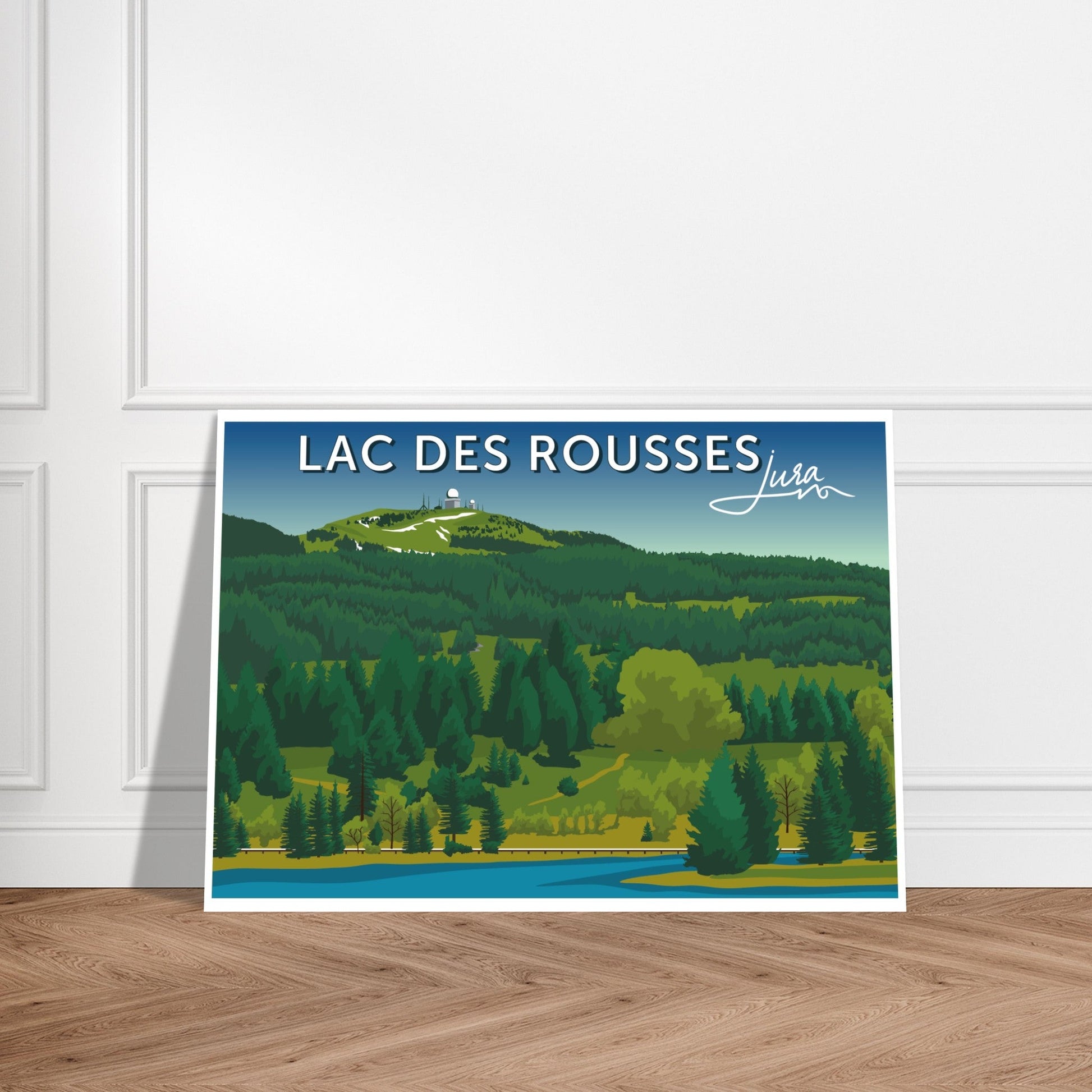 Poster Vintage du Lac des Rousses, Jura - Qualité Haute de Gamme - bbfed216 - 9f0b - 4447 - a775 - a8f7b6fd6976 - LAM du Jura