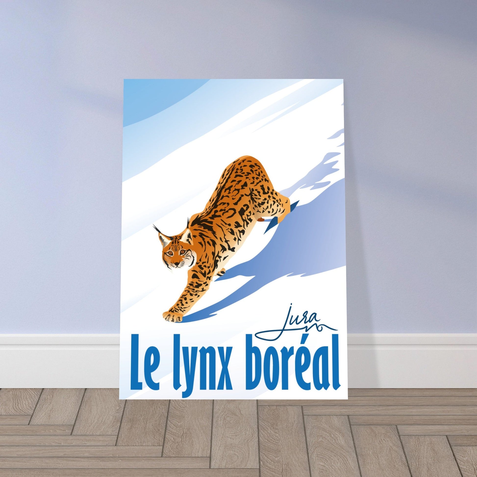 Poster Vintage Haut de Gamme - Lynx Marchant sur la Neige - cdced14c - f10d - 4b96 - 9045 - 90ad70fcc4c7 - LAM du Jura