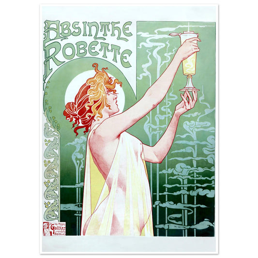 Poster Vintage Haut de Gamme - Publicité Ancienne pour l’Absinthe Robette - bcd48b65 - fc73 - 47e3 - b683 - 4e85ef0298f7 - LAM du Jura