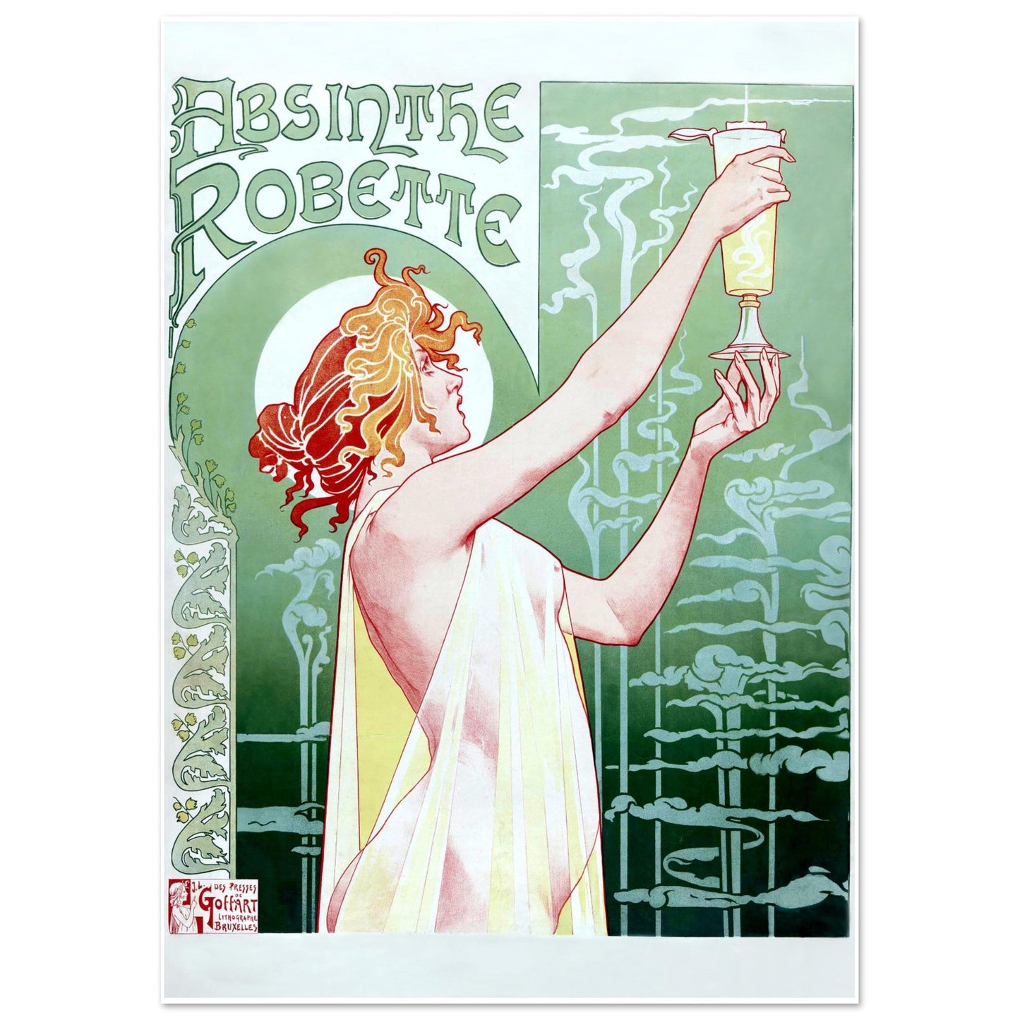 Poster Vintage Haut de Gamme - Publicité Ancienne pour l’Absinthe Robette - 155a76d8 - e57f - 4675 - ad57 - fc4d570601bf - LAM du Jura