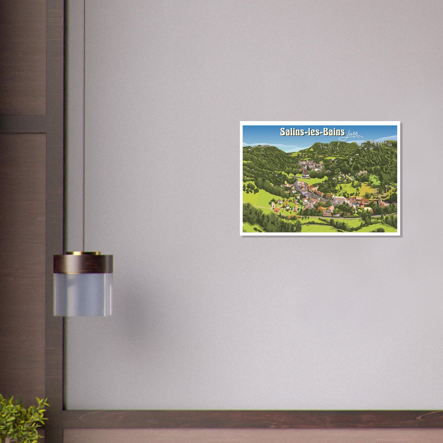 Poster Vintage Haut de Gamme - Salins - les - Bains et Vue sur les Deux Forts, Jura - 5c35a9e7 - cdc4 - 49c0 - ba13 - aba54648c8a0 - LAM du Jura