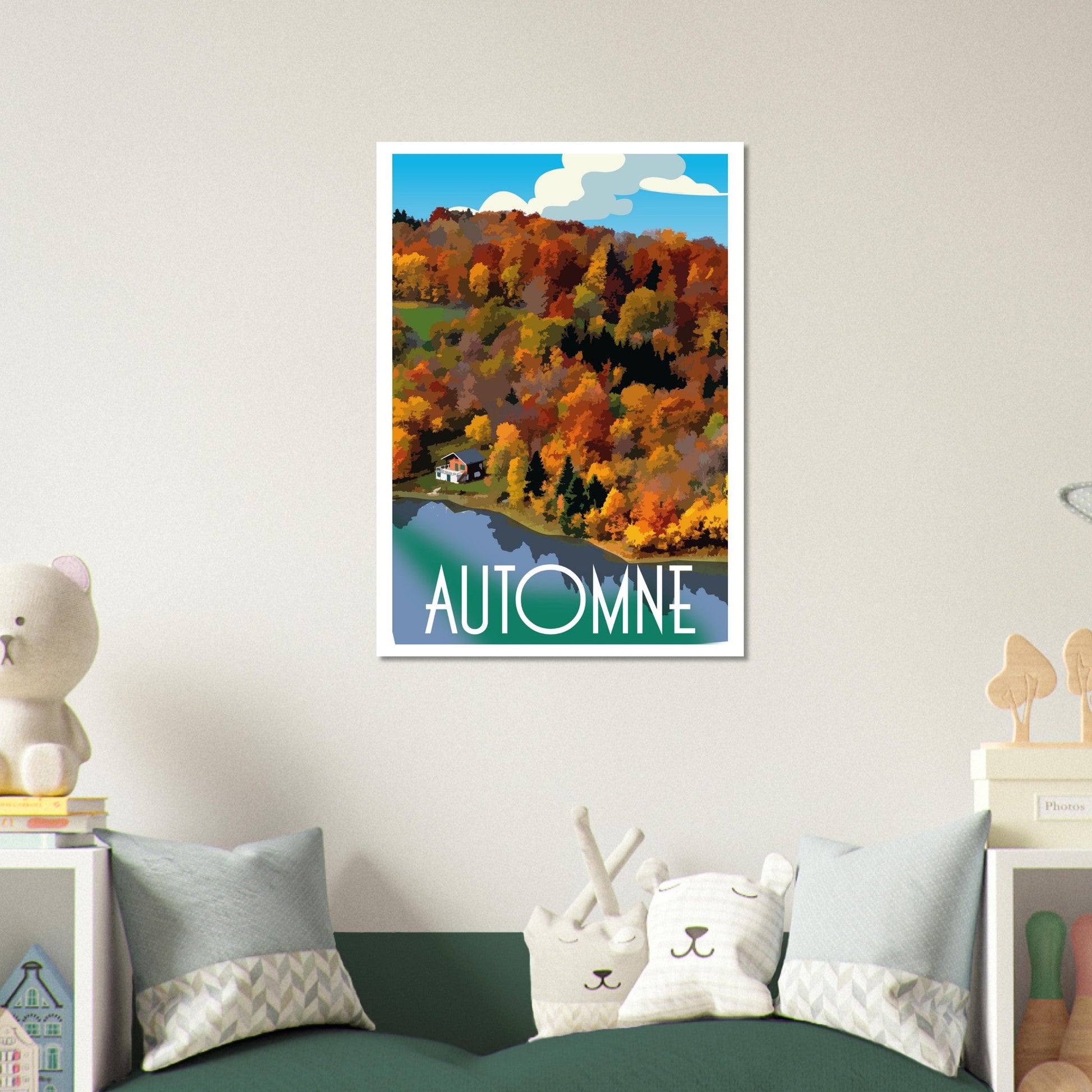 Poster Vintage Haut de Gamme - Vue Automnale des 4 Lacs, Jura - 3919acbd - 121c - 4a5f - 9f7a - 72764691d3c9 - LAM du Jura