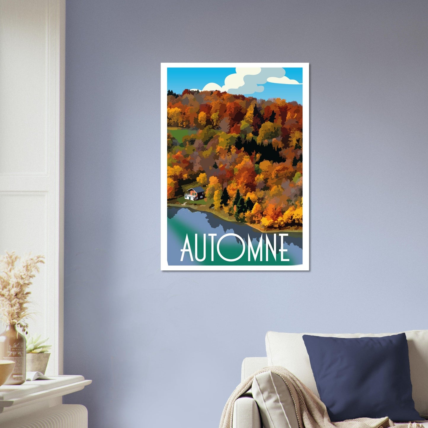 Poster Vintage Haut de Gamme - Vue Automnale des 4 Lacs, Jura - 3919acbd - 121c - 4a5f - 9f7a - 72764691d3c9 - LAM du Jura